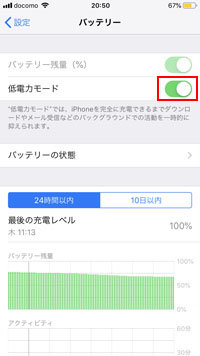 低電力モード
